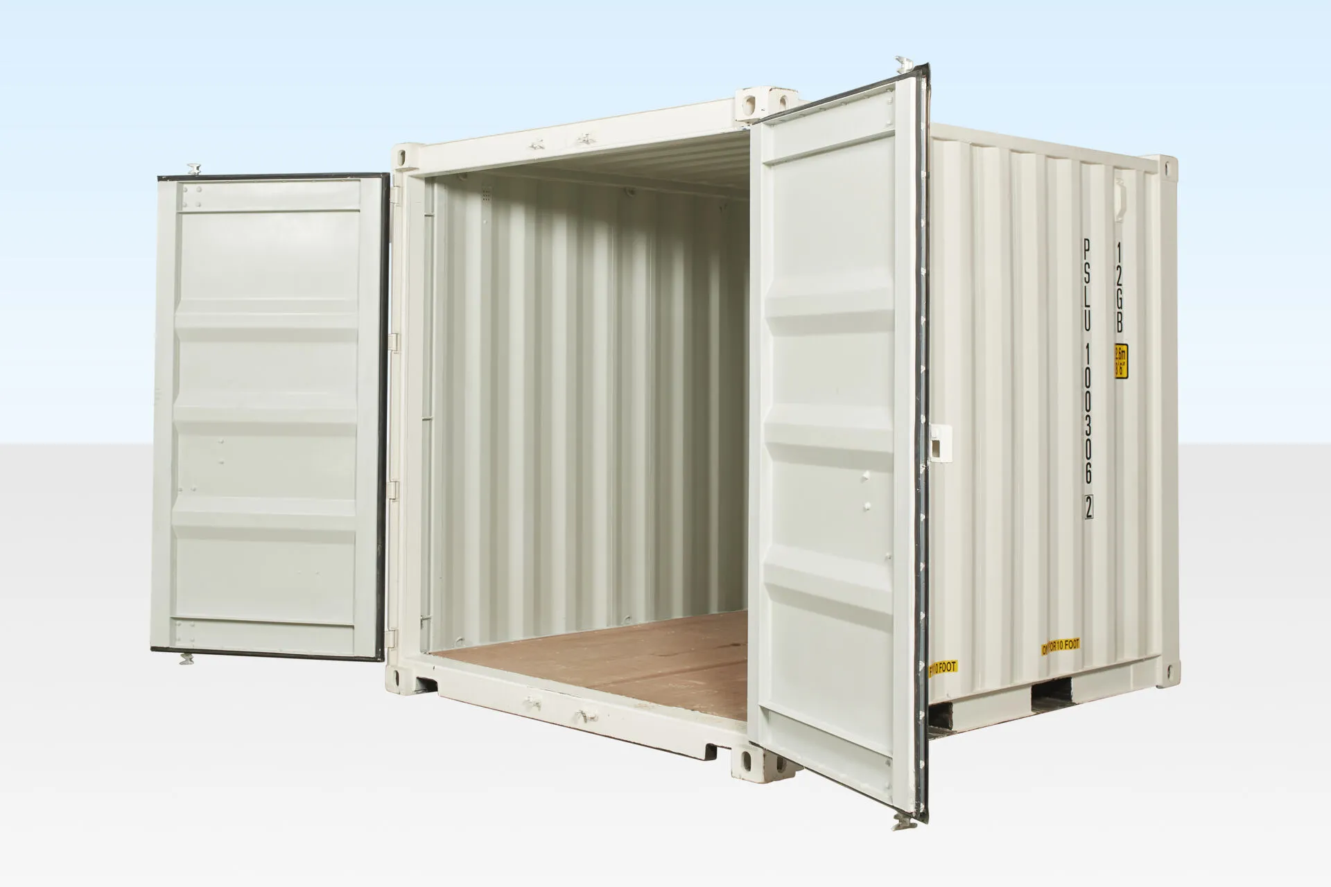 10ft X 8ft Shipping Container (ONE Trip) White (Ral 9003) - Image 2