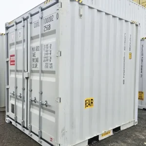 10Ft X 8Ft Shipping Container (One Trip) – White