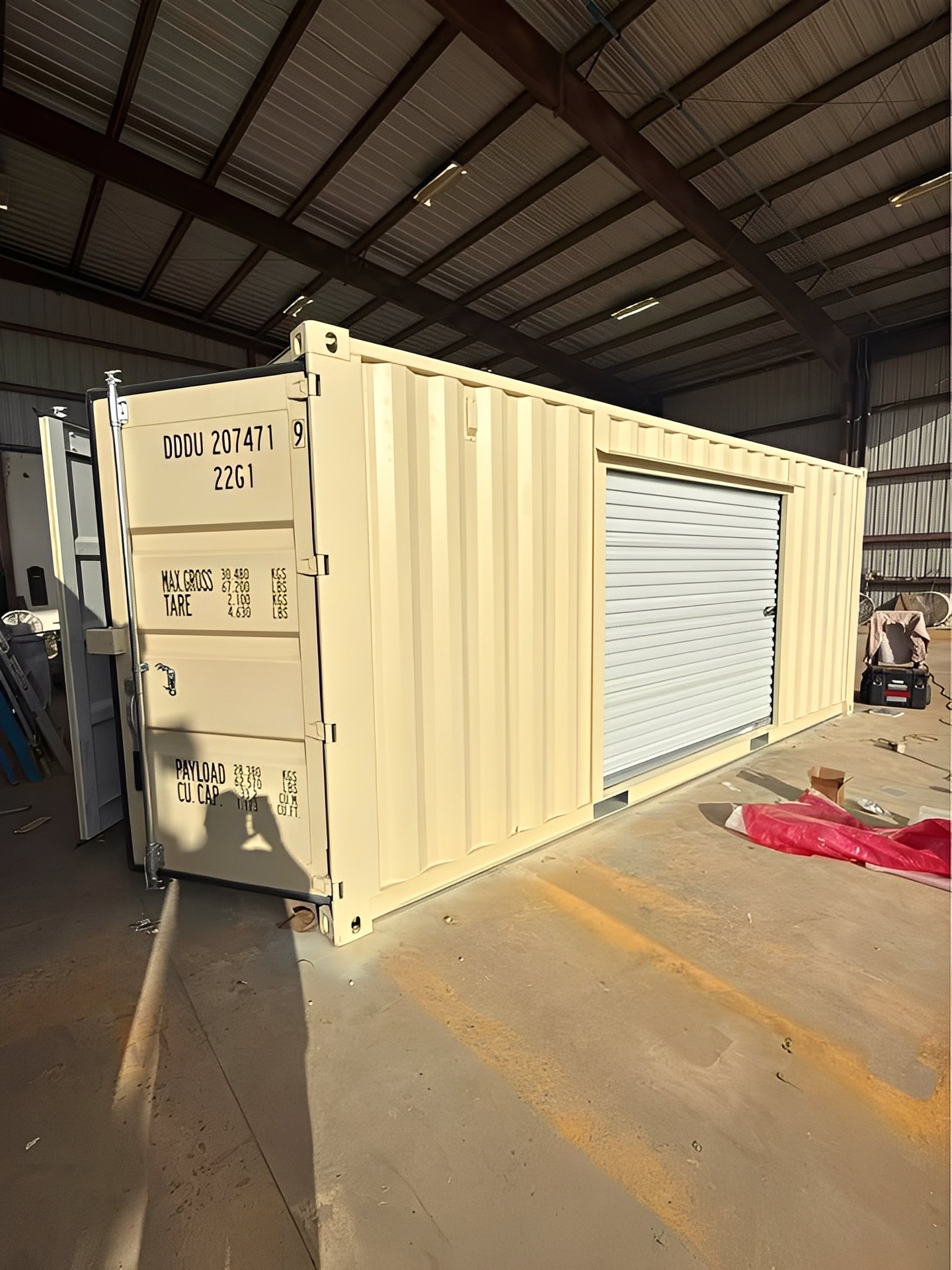 20ft One-Trip Shipping Container with 10ft Roll-Up Door - Image 7