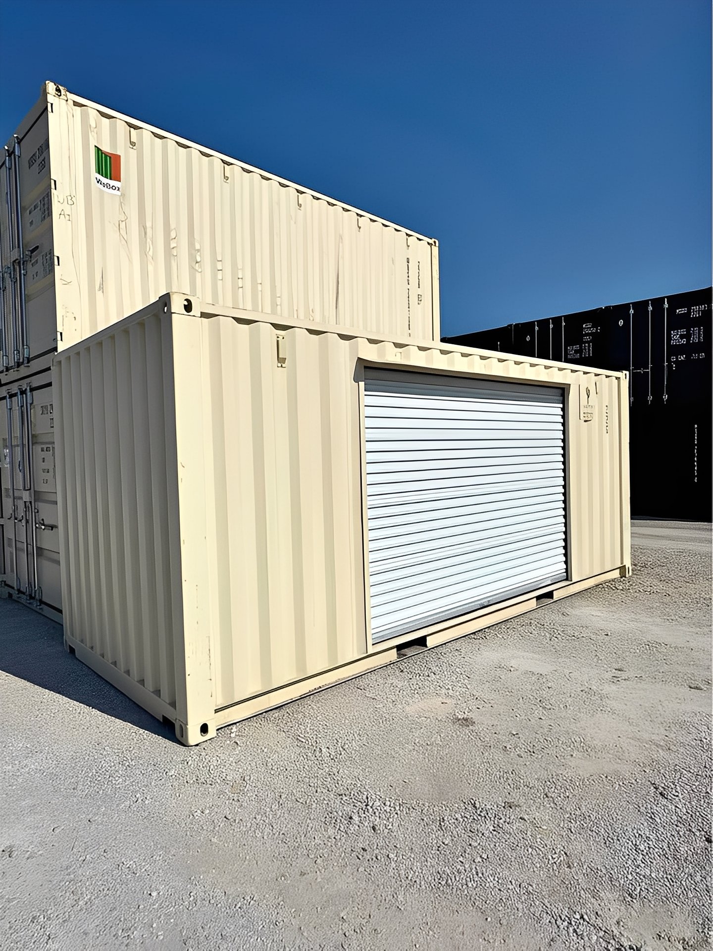 20ft One-Trip Shipping Container with 10ft Roll-Up Door