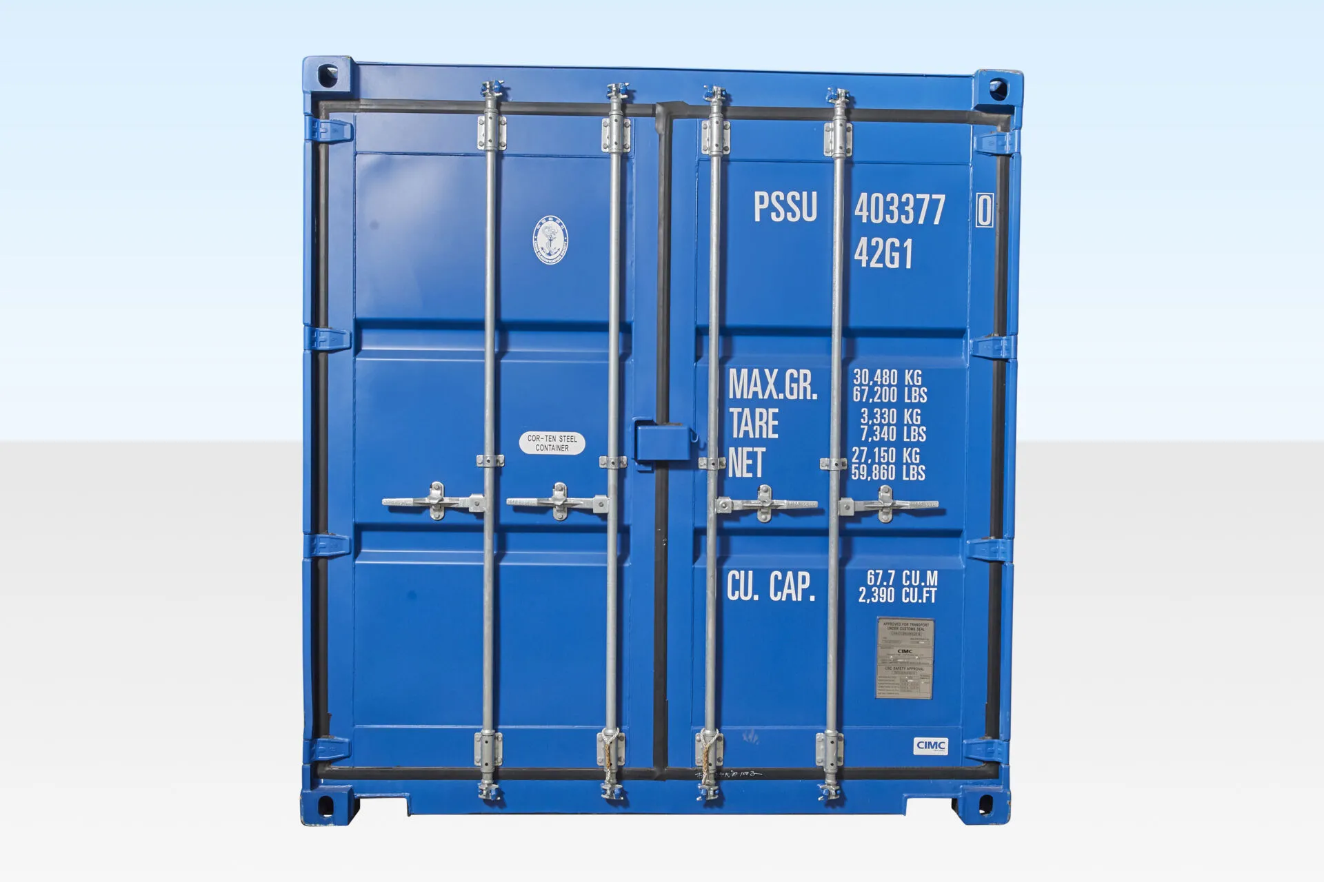 40ft Shipping Container Blue (Ral 5013) - Image 6