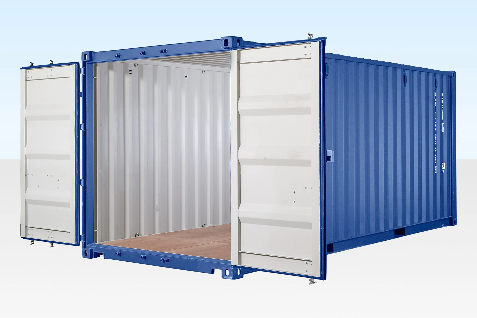 20ft Shipping Container (ONE Trip) Blue (Ral 5013) - Image 4