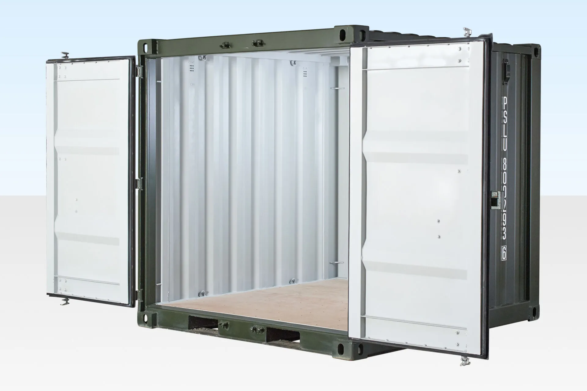 8Ft One Trip Shipping Container (Green) - Image 5