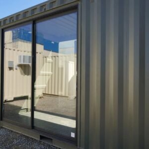 8’ Black Aluminum Sliding Glass Patio Door (Milgard A-250 Series)