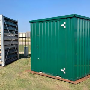 (Powder Coated) Flat Packed Metal Storage Container