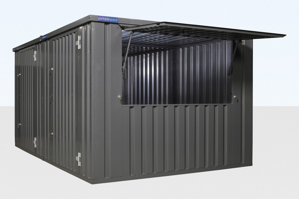 3M X 4.2M Side Linked Flat Pack Container Bundle (Galvanized) - Image 3